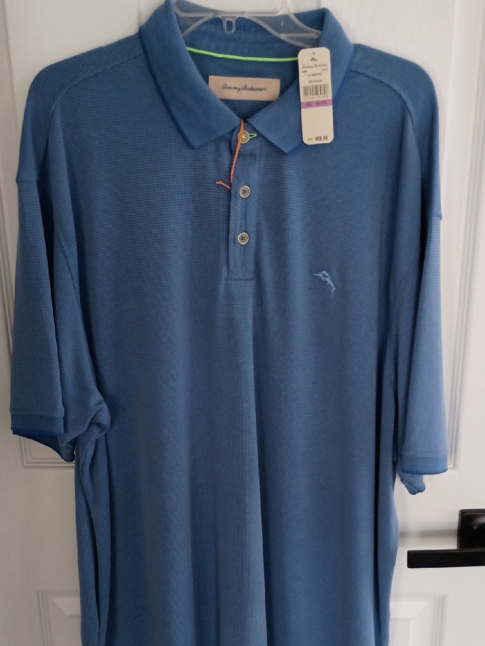 Tommy Bahama Men's Blue Polo Shirt. SZ XXL New